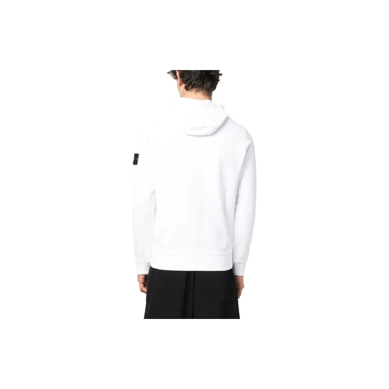 STONE ISLAND Hoodie In Organic Cotton Fleece-3