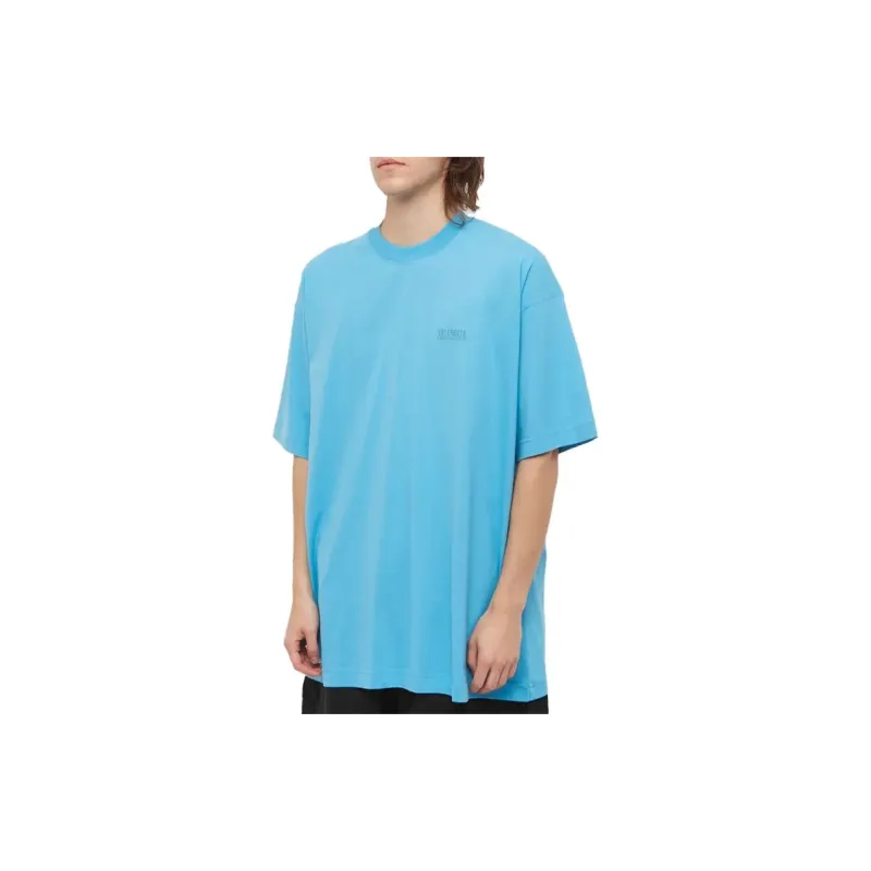 Vetements T-Shirts Men Sky Blue-2