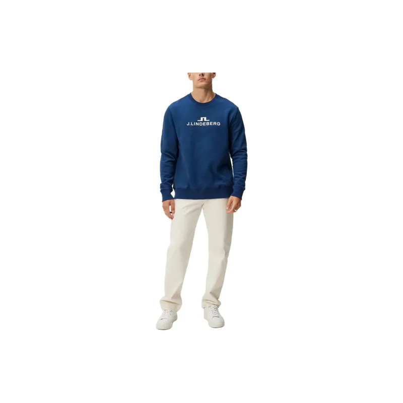 J.Lindeberg Alpha Crew Neck Sweatshirt Men's Blue-1