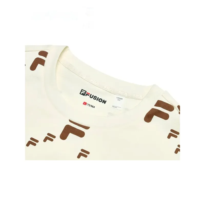 FILA FUSION T-Shirt Unisex Imitation Antique White-2