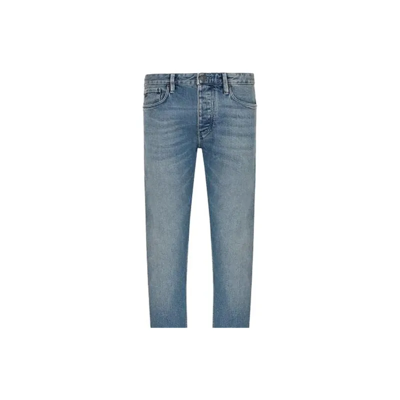EMPORIO ARMANI J75 Logo Patch Slim Cut Jeans-4