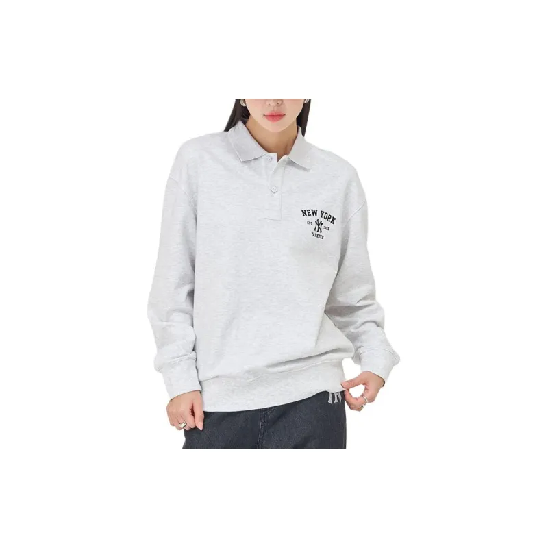 MLB SS24 New York Yankees Sweatshirt Unisex Light Heather Gray-2
