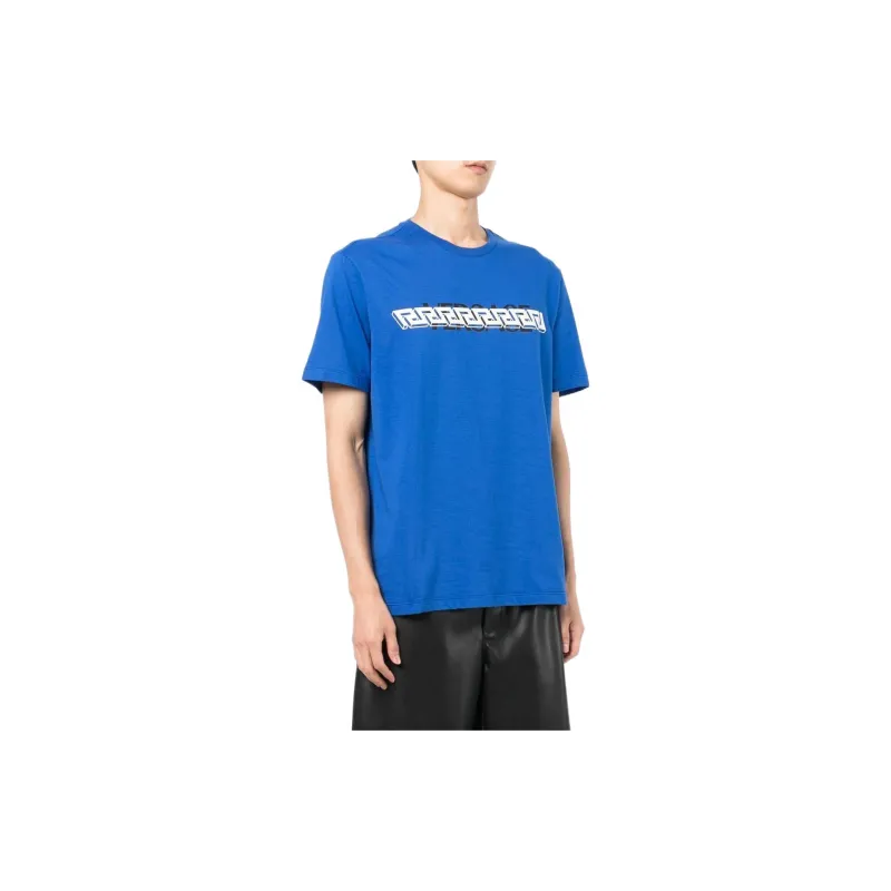 VERSACE T Shirts Men Royal Blue-3