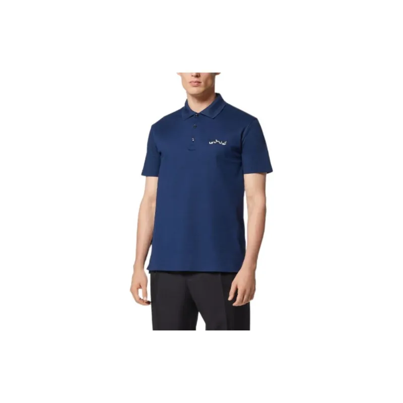VERSACE FW22 Polo Shirt Men's Blue-2