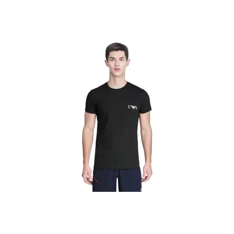 EMPORIO ARMANI SS23 T Shirt Men's 2 Pack Black-5