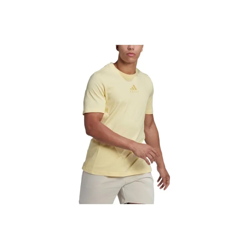 Adidas T Shirts Men Yellow-3