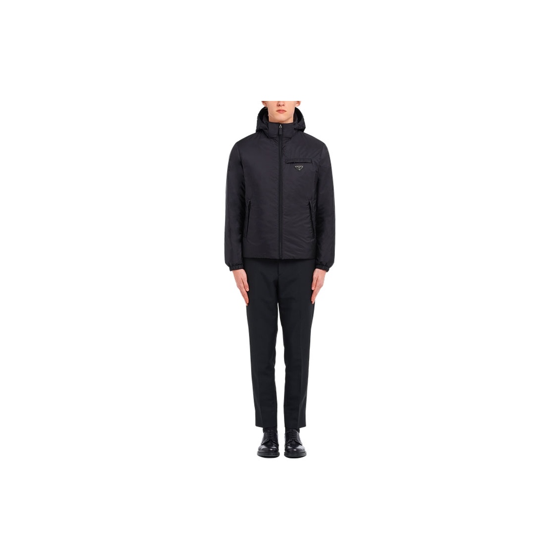 PRADA Logo Plaque Padded Jacket - POIZON