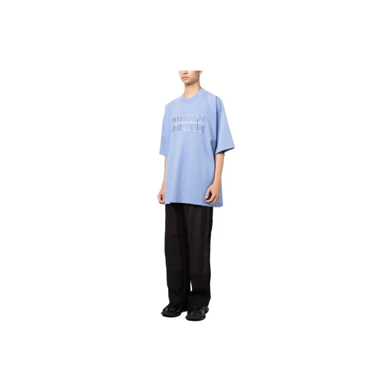 Vetements T-Shirts Men Blue-3