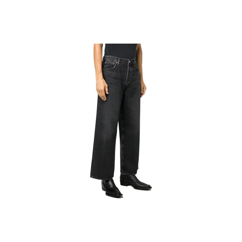 AGOLDE Straight Hem Wide Leg Jeans-3