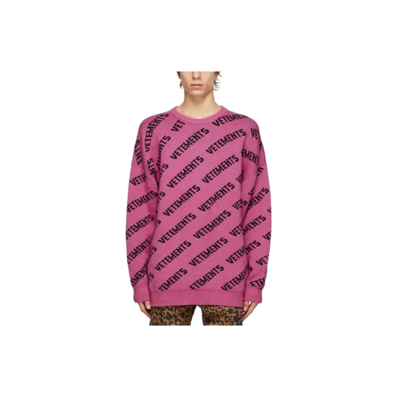 Vetements Sweaters Unisex Pink-4