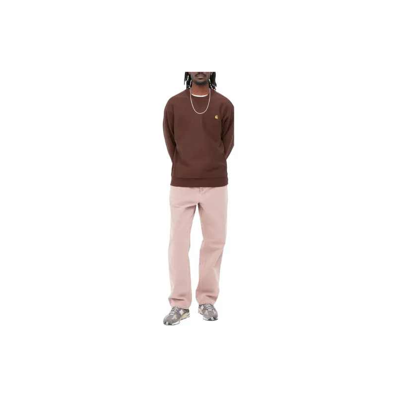 Carhartt WIP Sweatshirts Men Brown Red-2