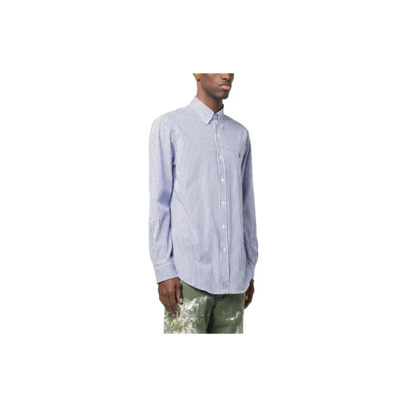 Polo Ralph Lauren Pony Embroidered Pinstriped Shirt-3