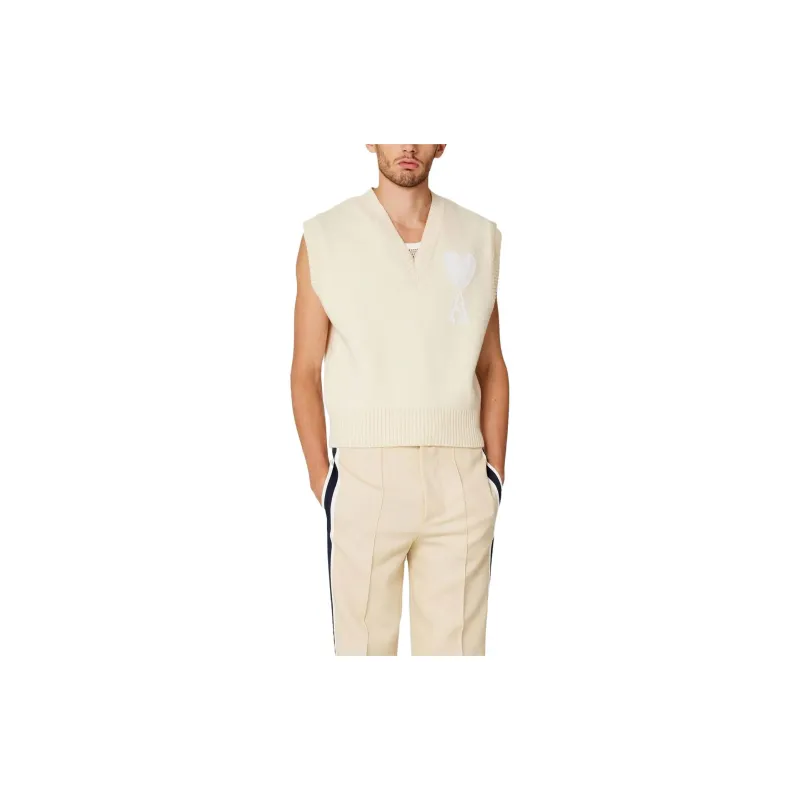 AMIPARIS Logo intarsia Knitted Vest-2