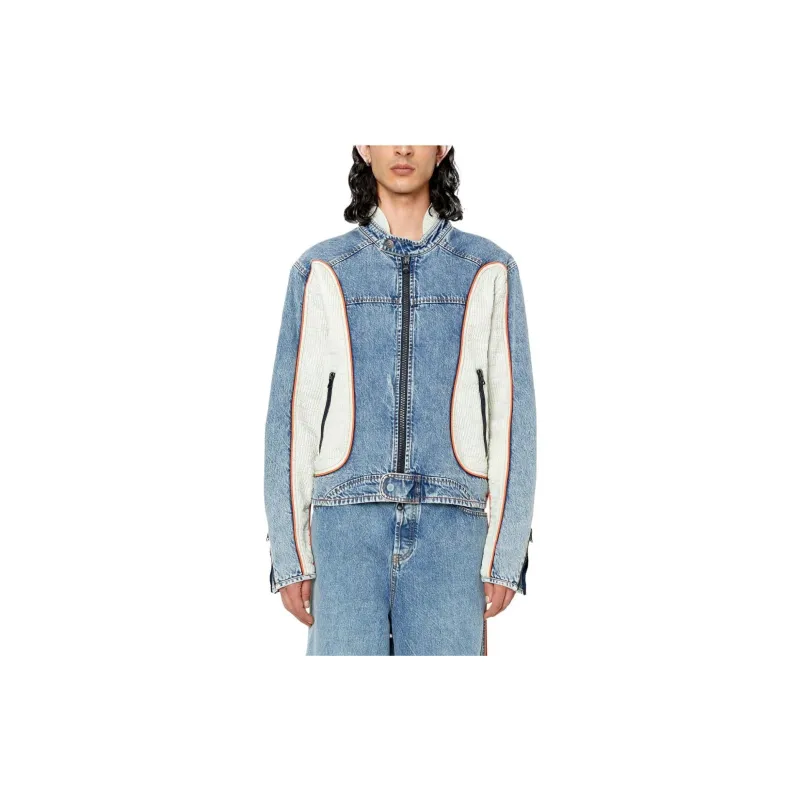 DIESEL Jackets Men Light Blue-2