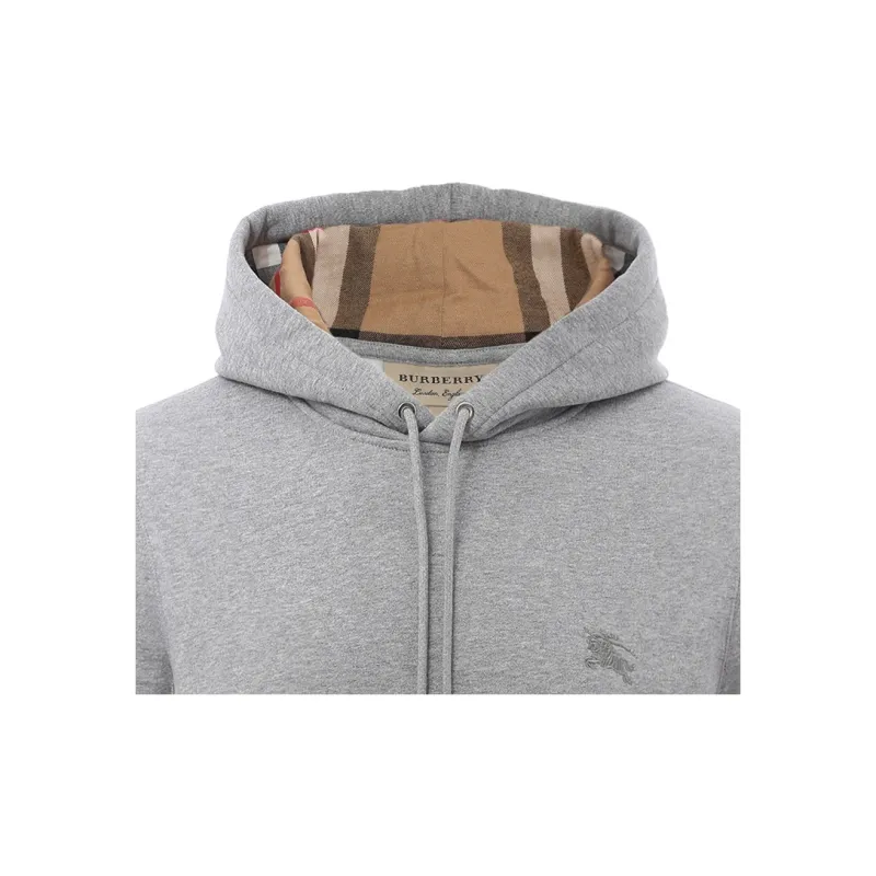 Burberry Embroidered Ekd Cotton Blend Hoodie-5