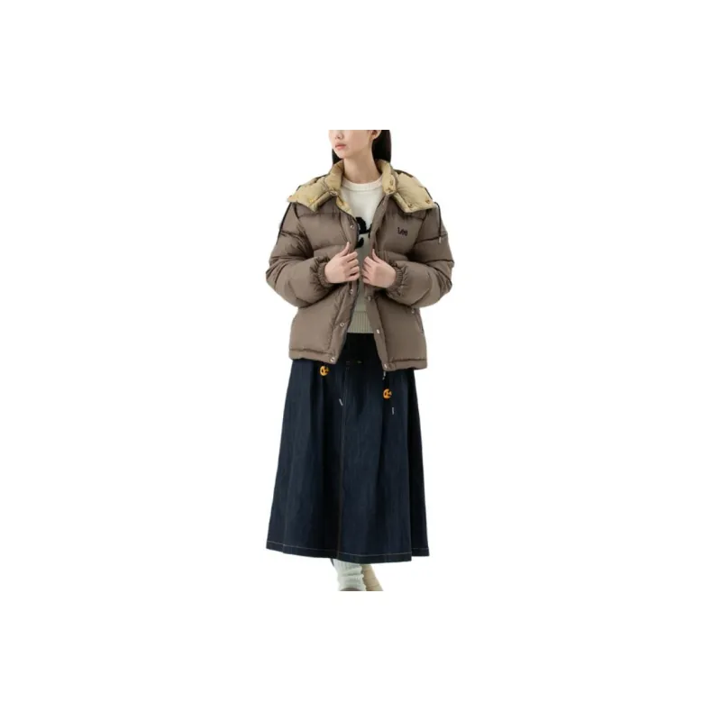Lee Down Jackets Unisex Beige-4