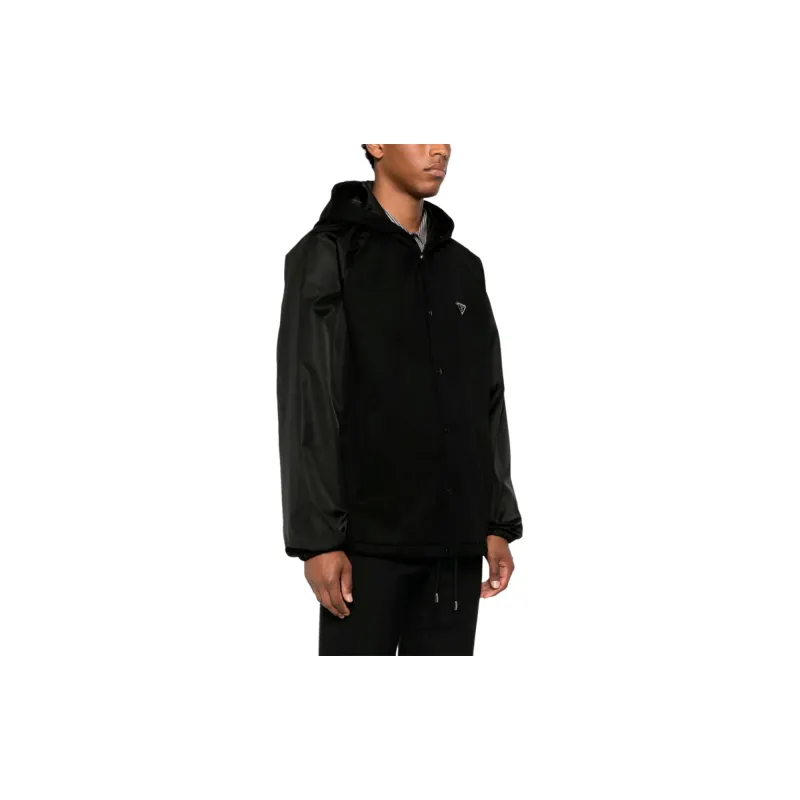 PRADA Logo Plaque Drawstring Jacket-2