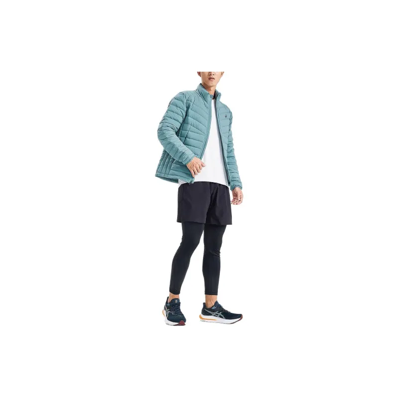 Asics Down Jacket Men's Blue Green-3