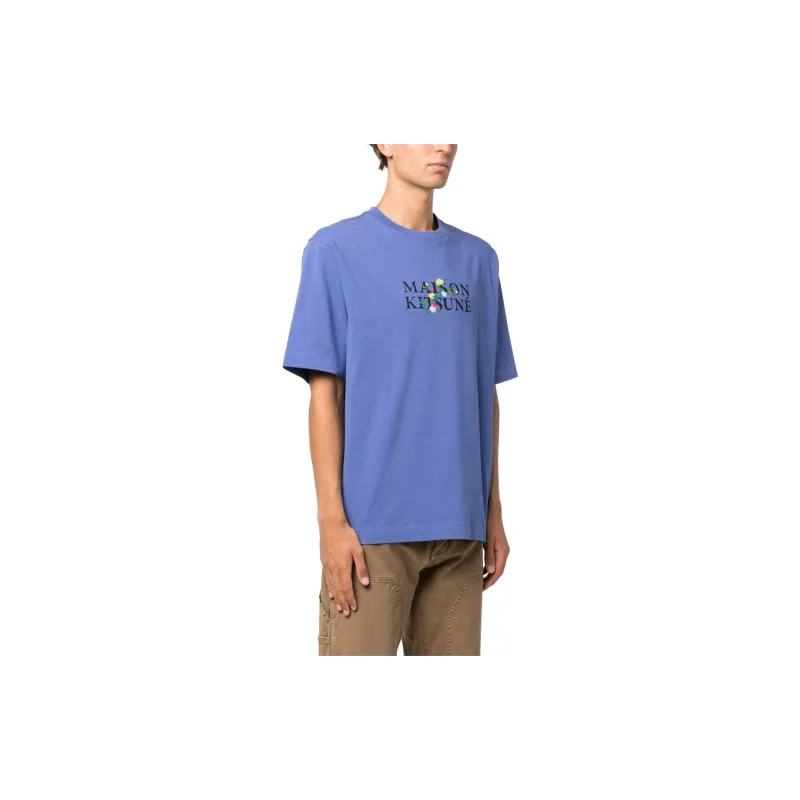 Maison Kitsune T Shirts Men Purple-3