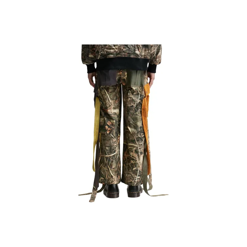 FRIED RICE Casual Pants Unisex Green-4