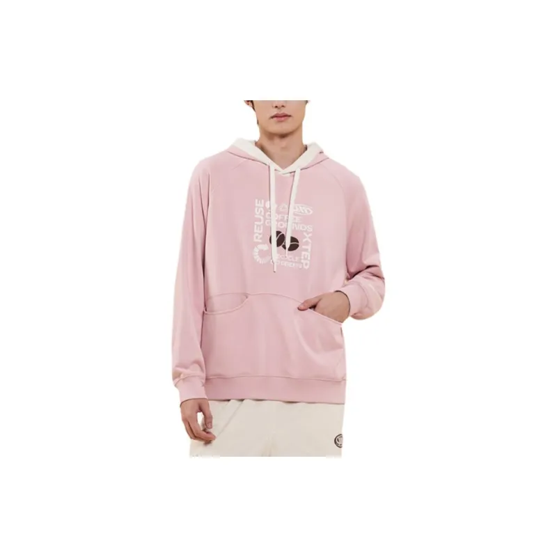 XTEP x WANGHEDI,LIANMINGKUAN Sweatshirt Unisex Pure Pink-1