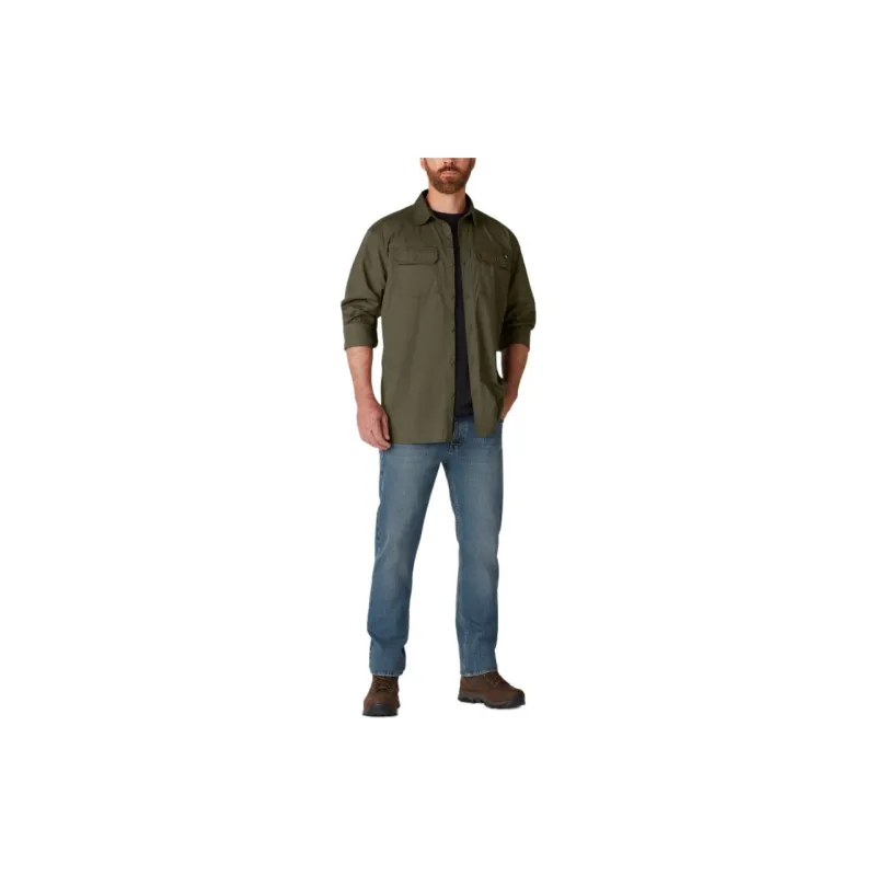 Dickies FLEX Ripstop Long Sleeve Shirt Shirt Men's Green-1