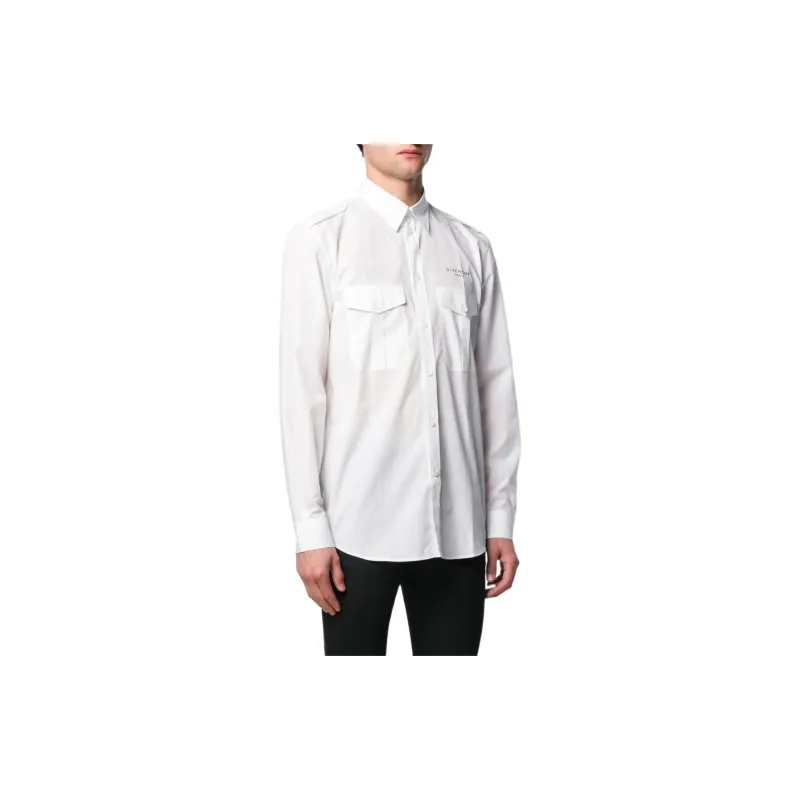 Givenchy Shirts Men White-3