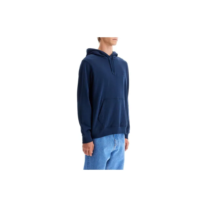 HUGO BOSS Logo Patch Drawstring Hoodie-2