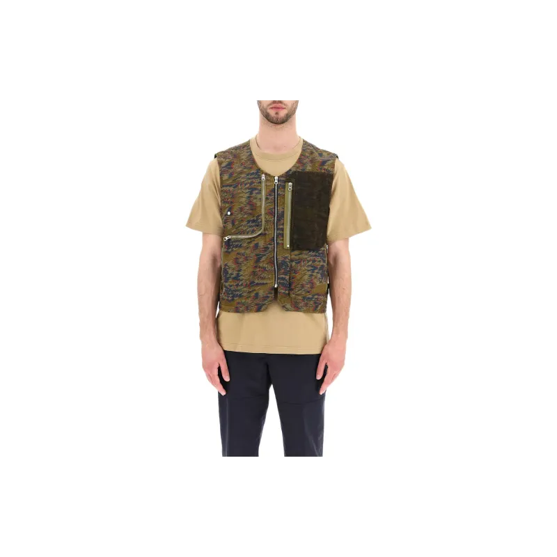 STONE ISLAND Vests Men Brown-1