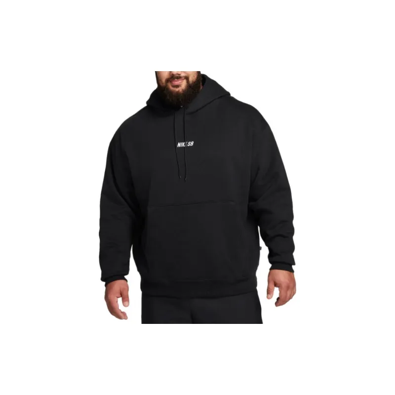 Nike Fleece Pullover Skate Hoodie Sweatshirt Unisex Black-1
