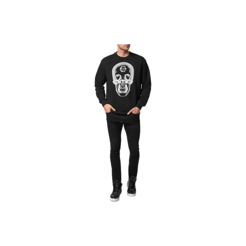 PHILIPP PLEIN Sweatshirts Men Black-1