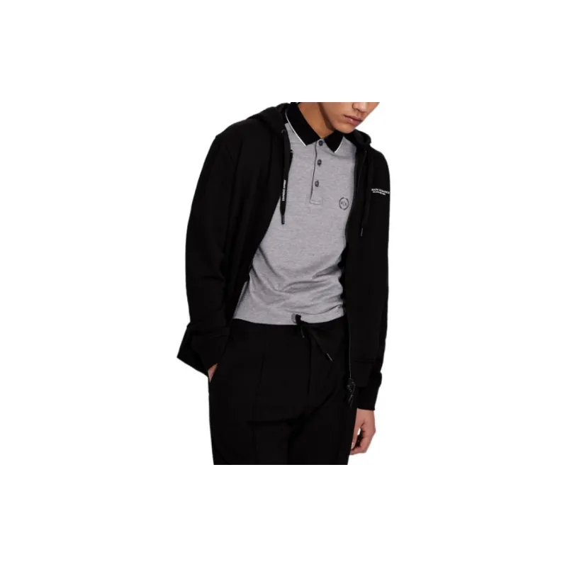 ARMANI EXCHANGEAE FW22 Polo Shirt Men's Black-3