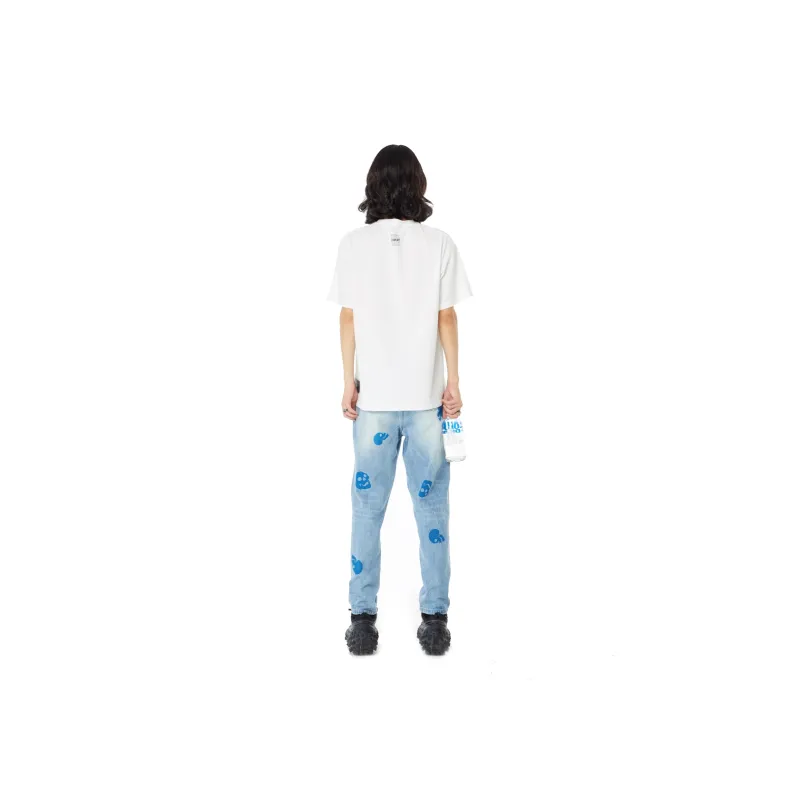 HUMNAT SS22 Straight Thin Jeans Unisex Dodger Blue-7