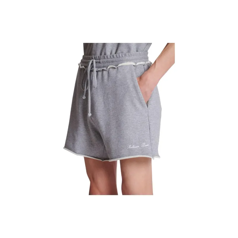 BALMAIN Logo Signature Jersey Shorts-5