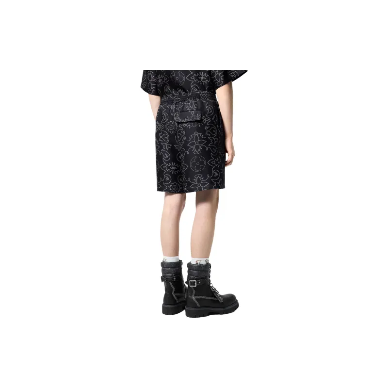 LOUIS VUITTON Printed Silk Shorts-2