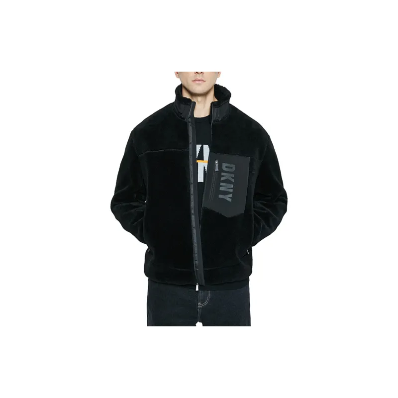 DKNY Velvet Jackets Men Black-2