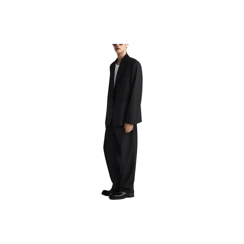 ZARA Suit Trousers Men Black-3