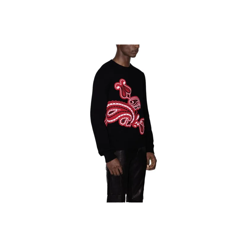 AMIRI Bandana Appliqué Rabbit Crew-3
