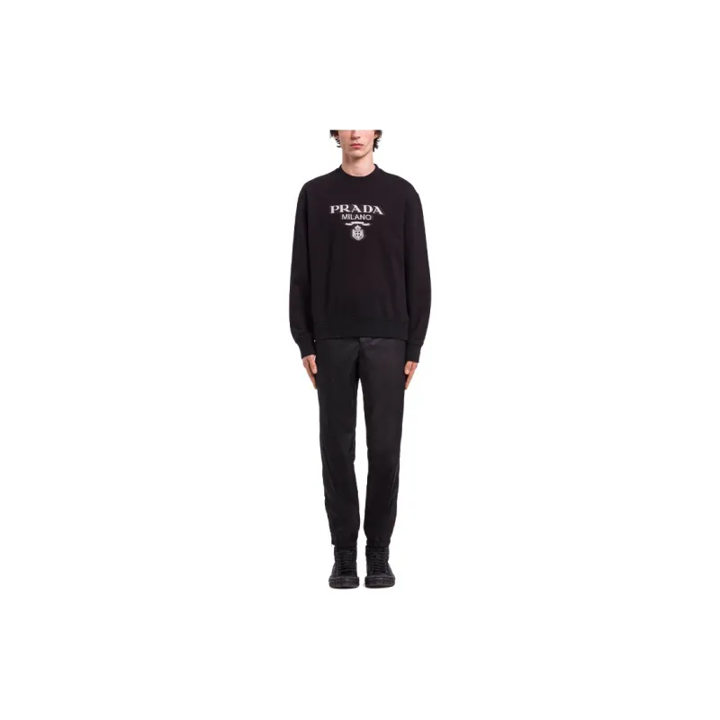 PRADA Sweatshirts Men Black-2