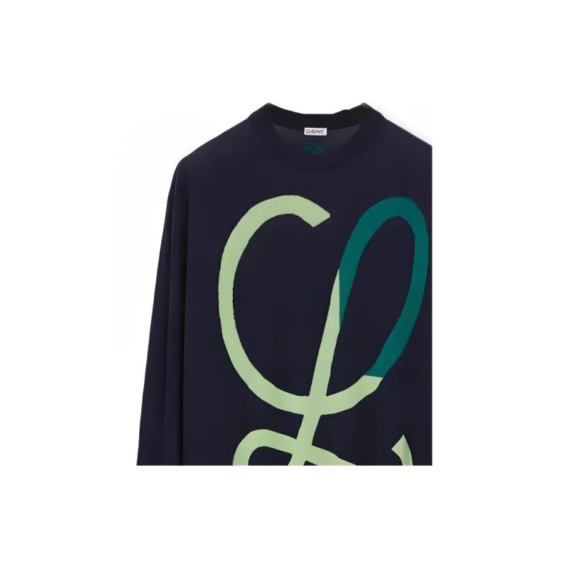 LOEWE L Intarsia Wool Sweater-4