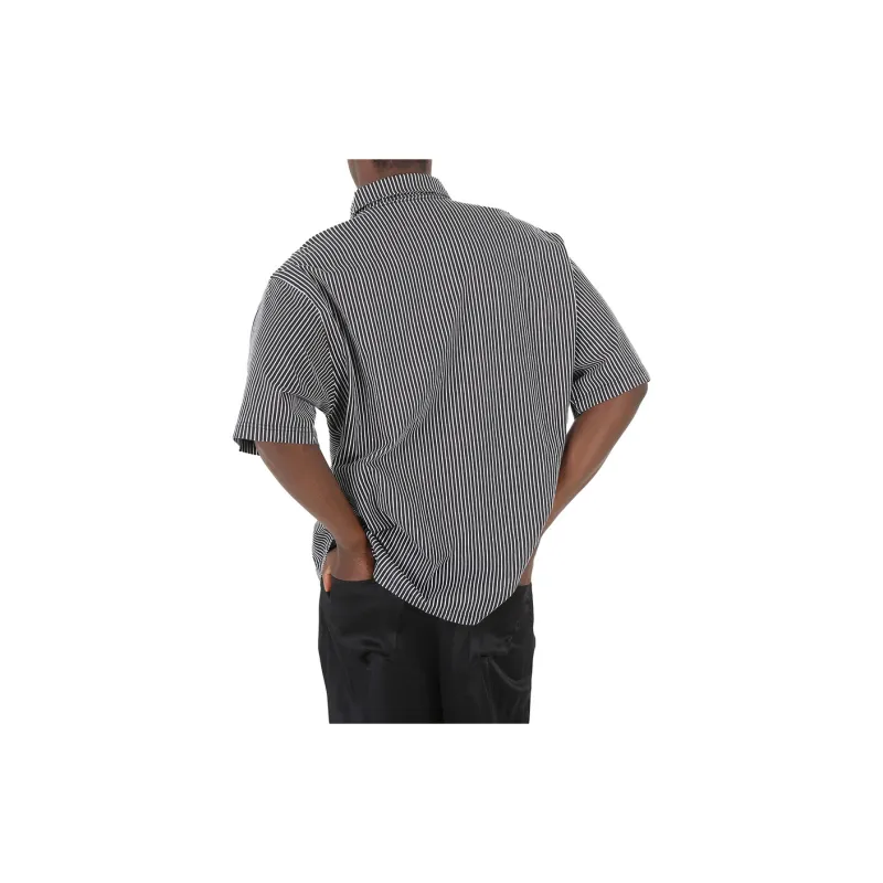 Balenciaga Shirt Regular Fit Men's Black-3