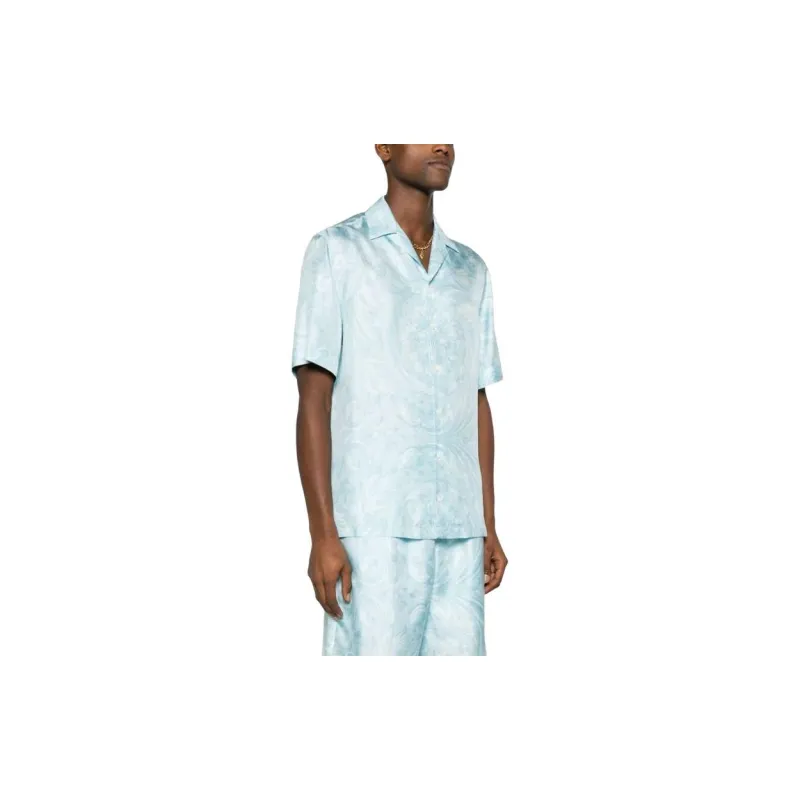 VERSACE Barocco print Silk Shirt-3