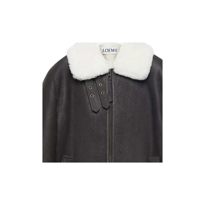 LOEWE Aviator Jacket In Shearling-2