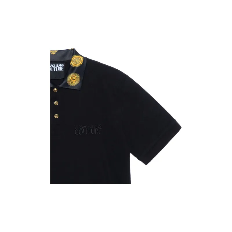 VERSACE JEANS COUTURE SS22 Polo Shirt Men's Black-8