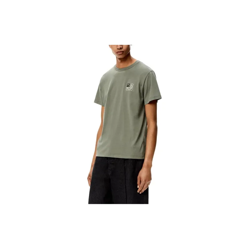 LOEWE Anagram Embroidered T shirt-2
