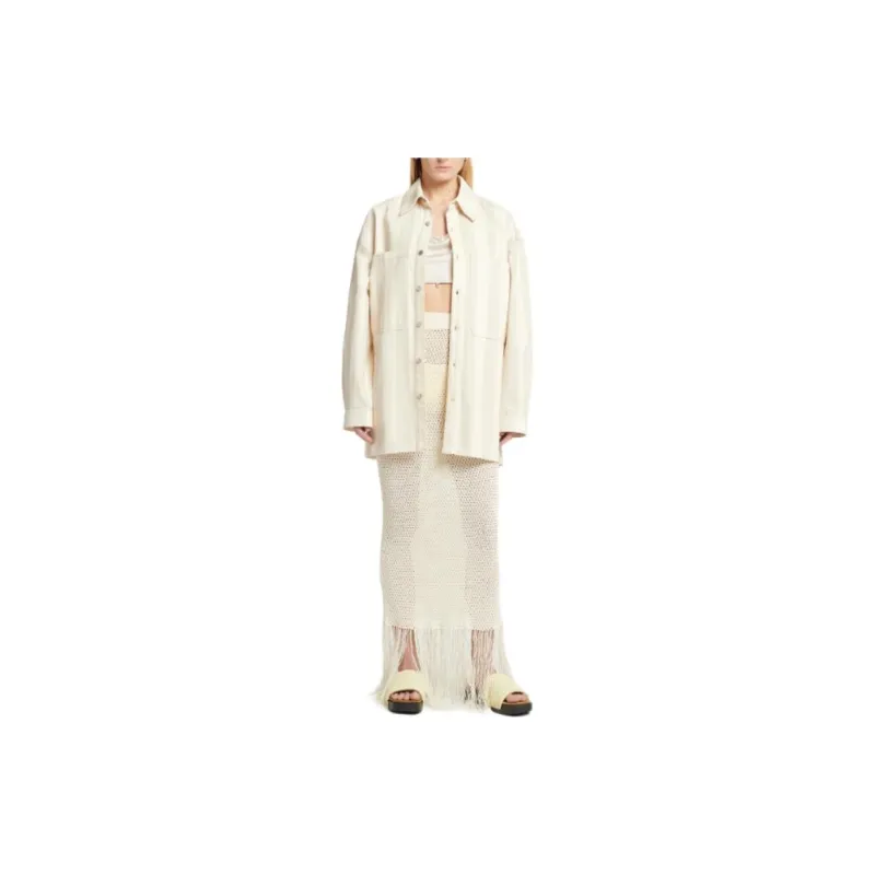 NANUSHKA Striped Denim Overshirt-1