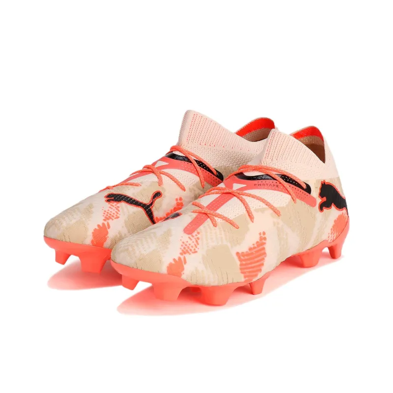 PUMA FUTURE 7 ULTIMATE Soccer Shoes Men Low Top Pink Beige-2