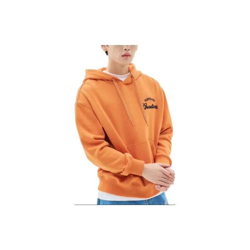 MLB Common Varsity Overfit Sweatshirts Unisex Orange-2
