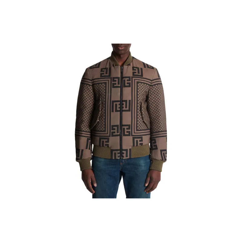 BALMAIN Reversible Monogram Bomber Jacket-4