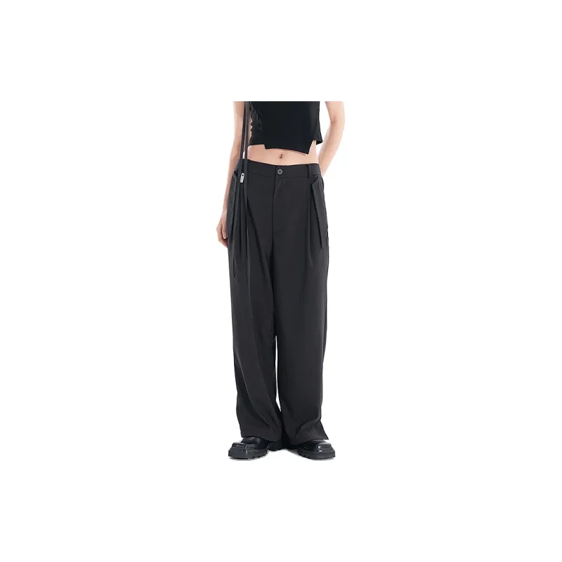 HUANXIANGZHE Casual Pants Unisex Black-2